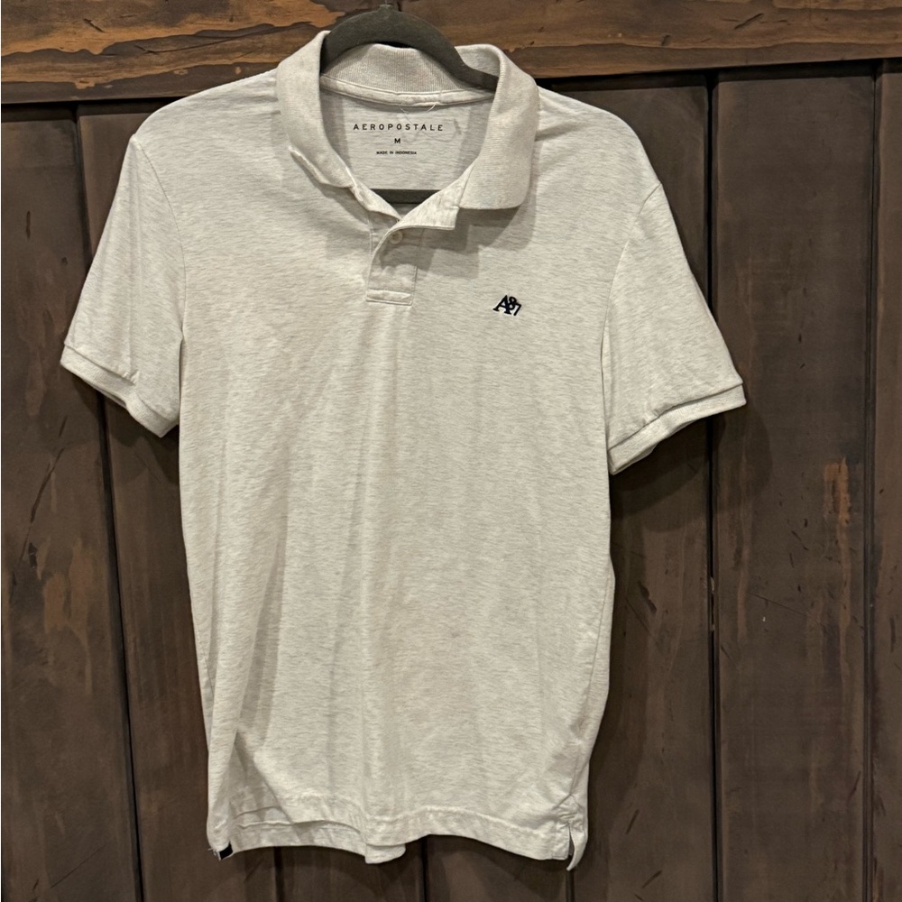 Aeropostale Men's Light Gray Polo Shirt nwot